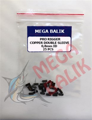 MEGA Copper Double Sleeve, 0,8 mm (25 piece)