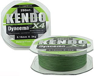 KENDO DYNEMA 4 ÖRGÜ 0,16mm/8,3kg 120mt Green