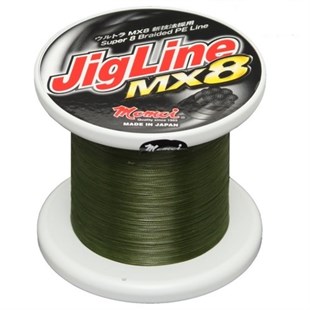 MOMOI JIGLINE MX8 0,37mm (70lb/32kg) 1000mt Moss G